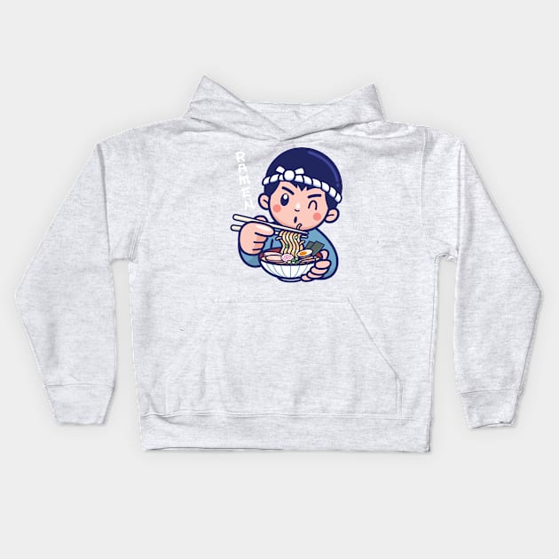 Delicious Noodle Love Kids Hoodie by machmigo